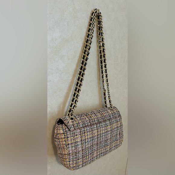 Karl Lagerfeld Rainbow Tweed Twisted Chain Bag - Picture 9 of 9